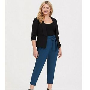 Torrid Blue Tie Cigarette Pant